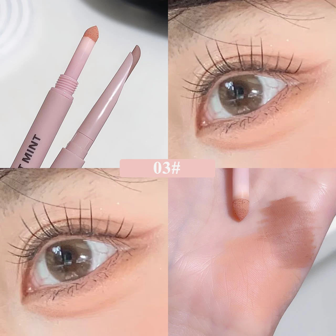 SWEET MINT Double-Ended Silkworm Eyeliner & Eyeshadow Stick – Long-Lasting Eye Makeup & Highlight