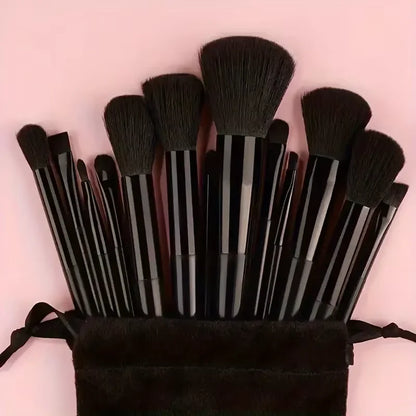💄 13-Piece Makeup Brush Set – Soft Cosmetic Brushes with Storage Bag