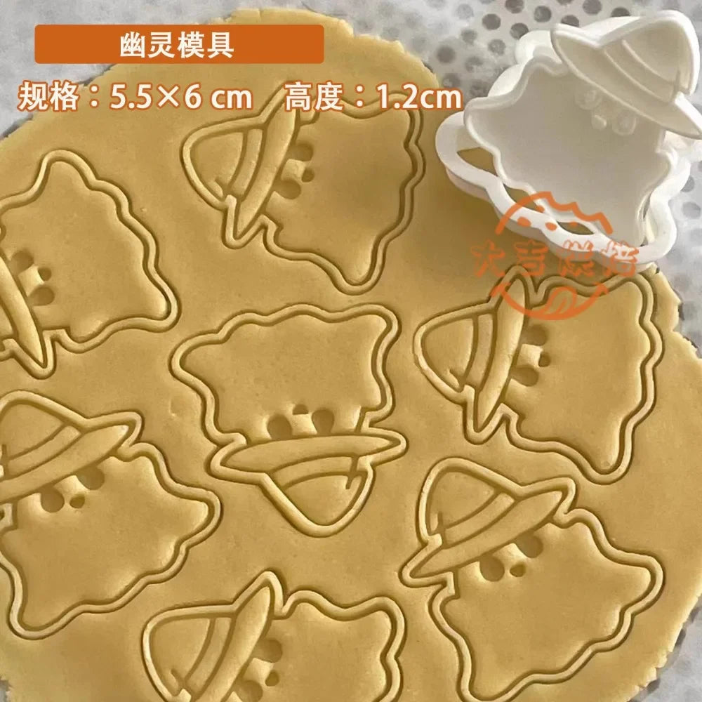 Halloween 3D Cookie Cutters – Ghost, Pumpkin, Bat &amp; Finger Shapes 🎃👻