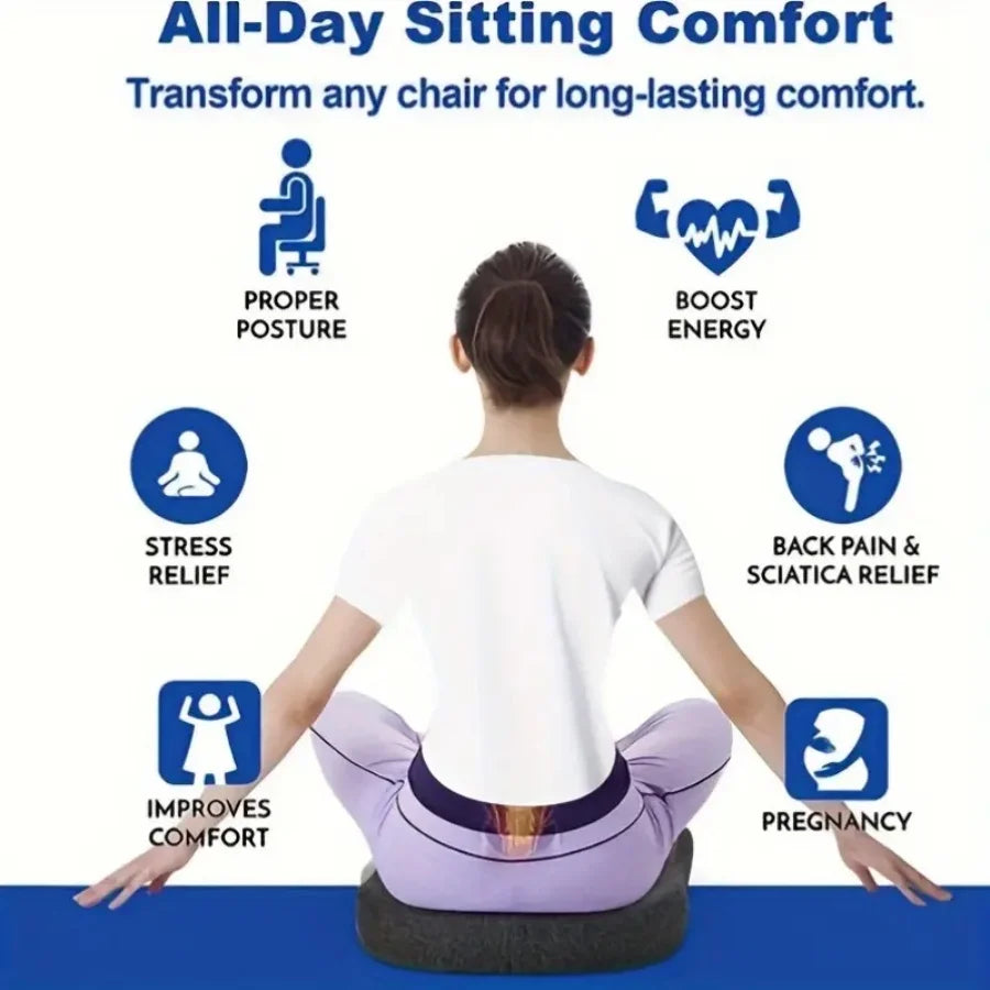 Long-Sitting Memory Foam Cushion
