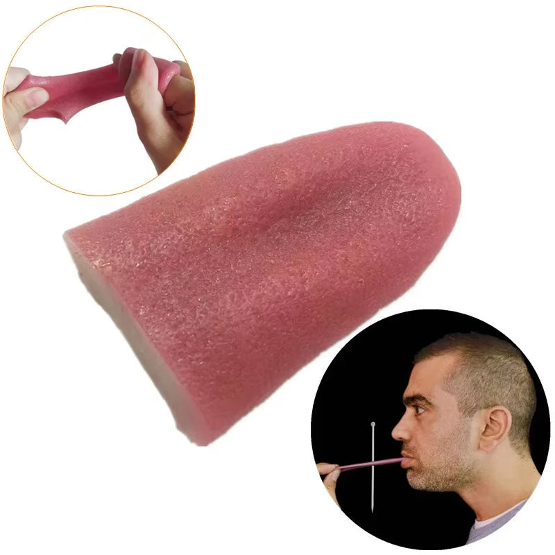 Realistic Fake Tongue Prank Prop – Flexible Magic Trick & Party Gag