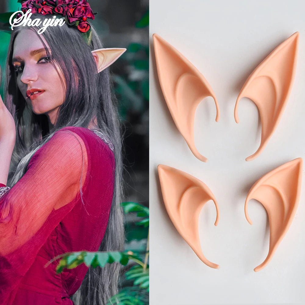 1 Pair Halloween Elf Ears – Pointed Fairy Ears for Cosplay, Masquerade & Costume Parties