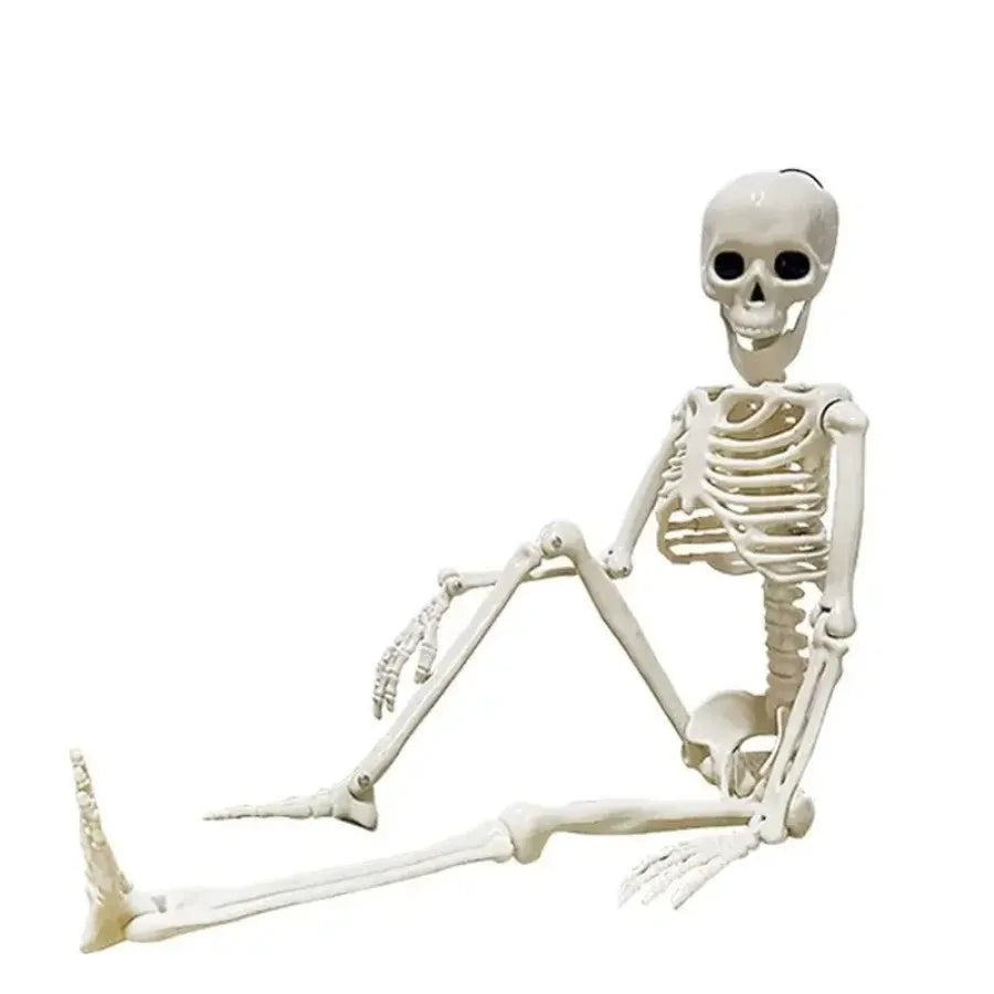Halloween Movable Skeleton Skull & Bones – Horror Party Decor, Haunted House Prop & Halloween Ornament