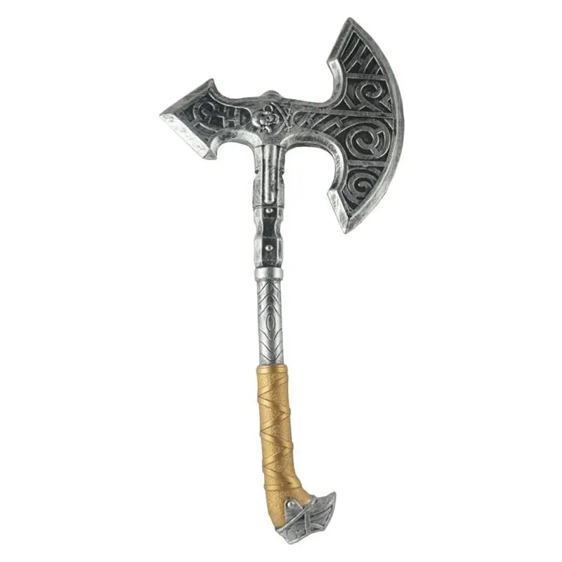 Halloween Fake Axe Prop – 50cm Retro Plastic Axe Costume Accessory, Realistic Cosplay & Stage Prop for Halloween Parties, Haunted Houses & Photo Shoots