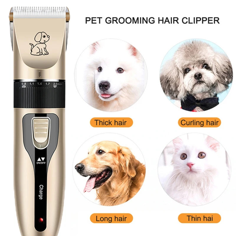 Rechargeable Pet Grooming Clipper Kit