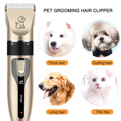 Rechargeable Pet Grooming Clipper Kit