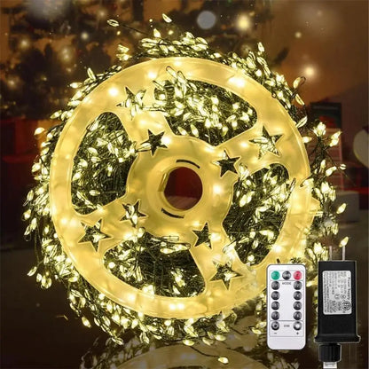 LED Firecracker String Lights with Remote Control – IP65 Waterproof Christmas & Halloween Decorative Lights