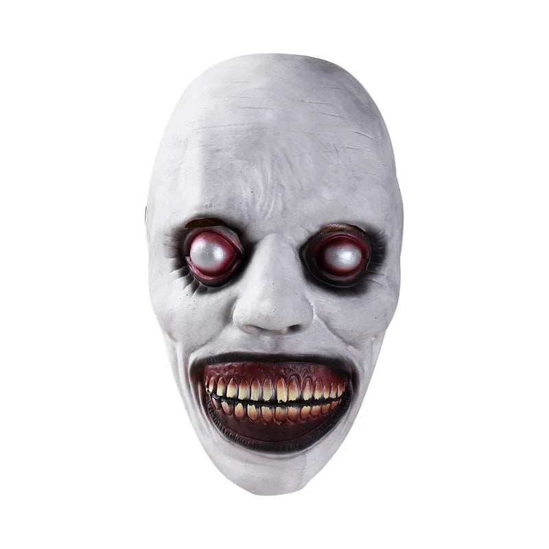 Scary Halloween Devil Mask – Smiling Evil Demon Latex Horror Mask for Adults, Creepy Costume Prop for Halloween Parties, Cosplay & Role Play