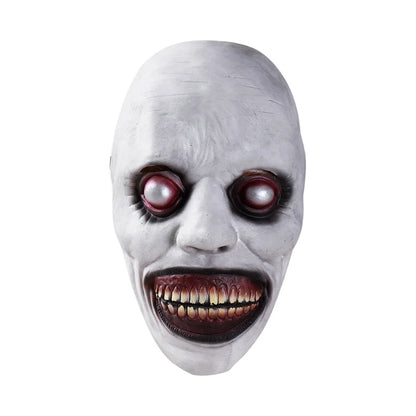 Scary Halloween Devil Mask – Smiling Evil Demon Latex Horror Mask for Adults, Creepy Costume Prop for Halloween Parties, Cosplay & Role Play