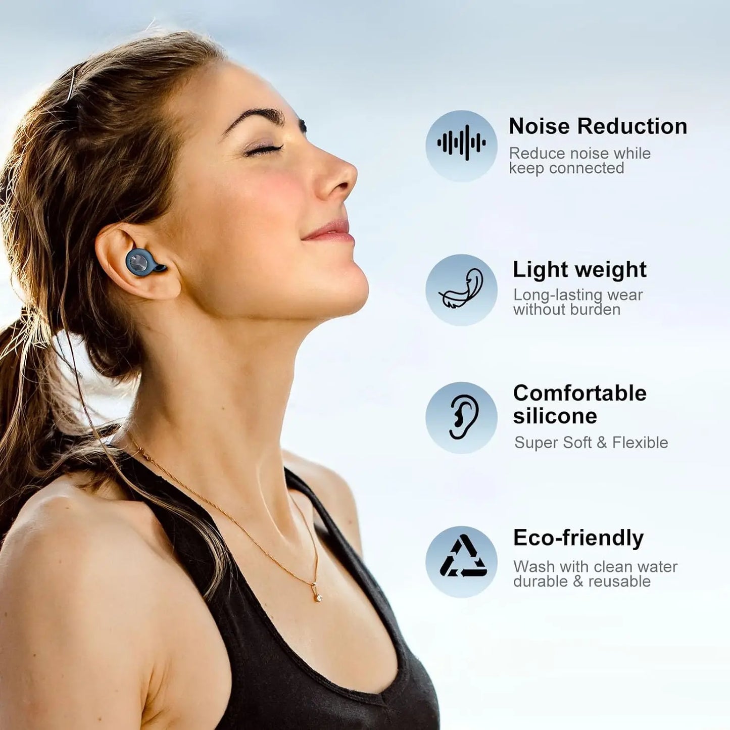 Comfortable Silicone Sleep Earplugs