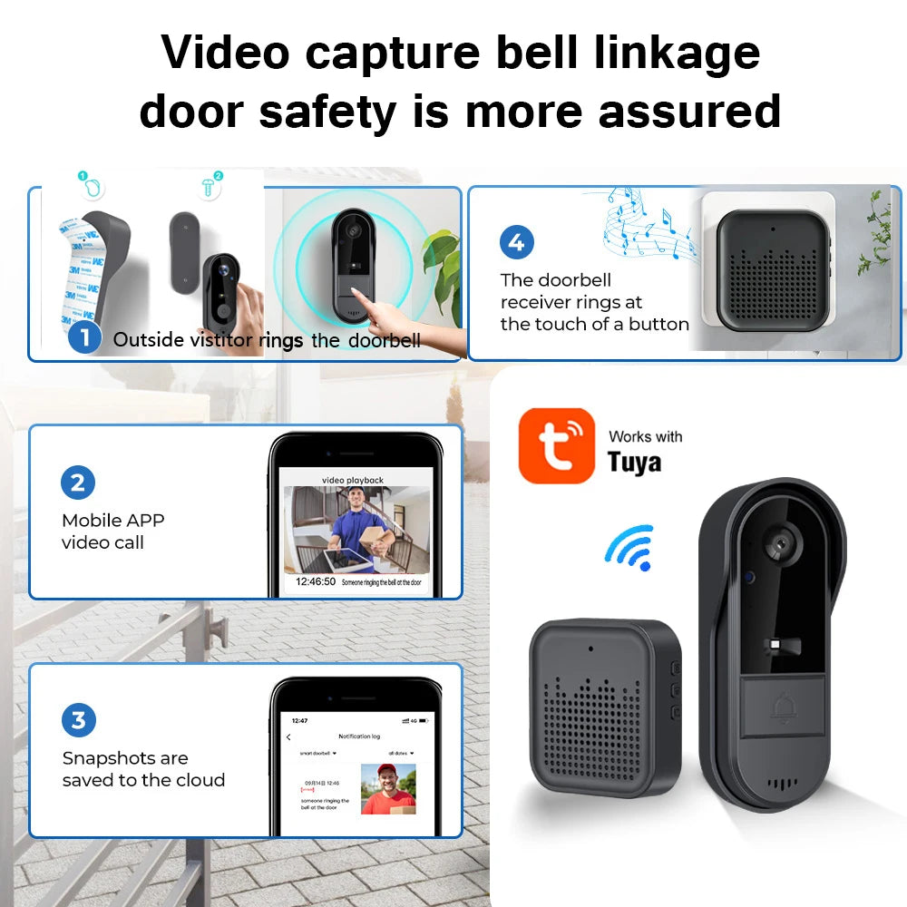 Tuya WiFi Smart Doorbell Camera