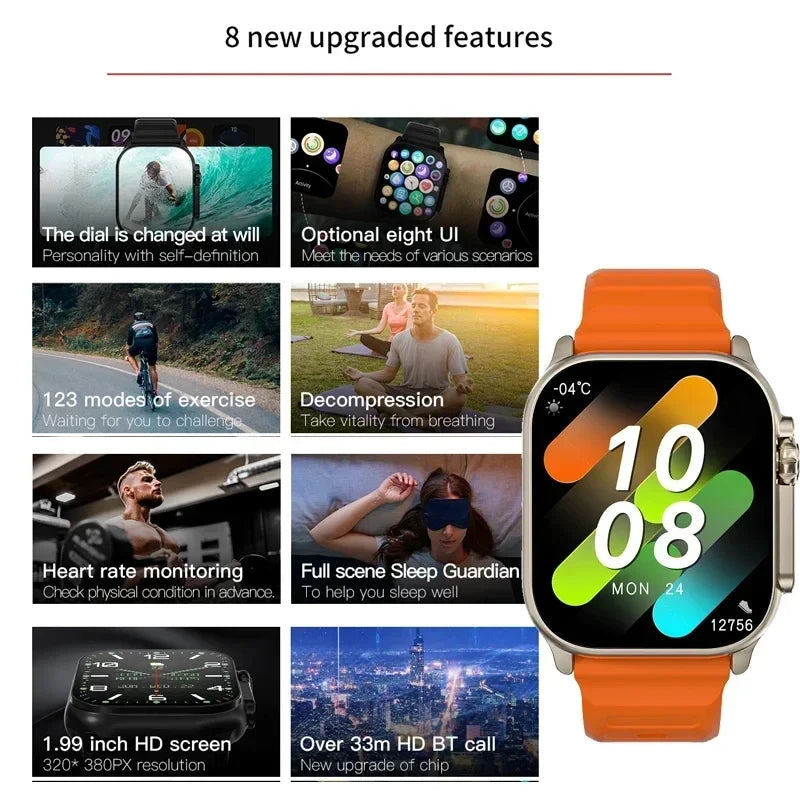 ⌚ 2.01" HD Smart Watch for Men – Bluetooth Calling, Fitness &amp; Sports Tracker