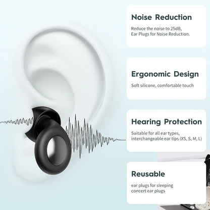 Comfortable Silicone Sleep Earplugs