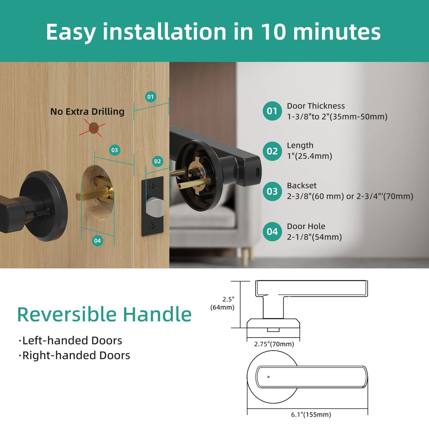 Smart Keyless Fingerprint Door Lock