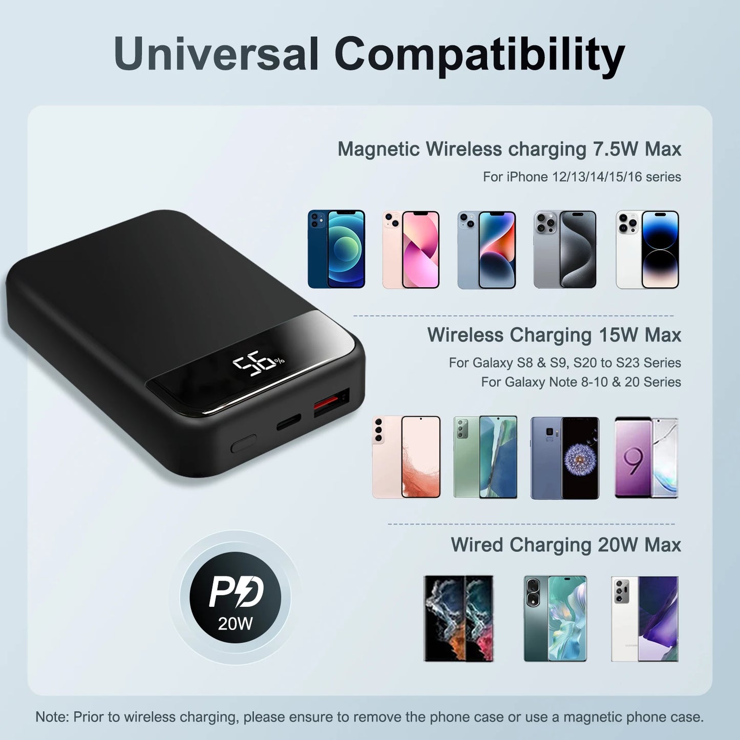 Portable Magnetic Wireless Power Bank