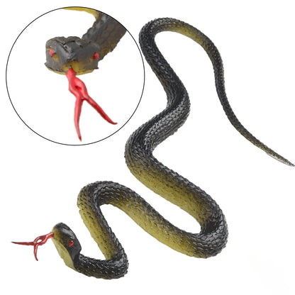 45cm Realistic Fake Rubber Snake – Scary Halloween Prank Toy & Garden Decoration