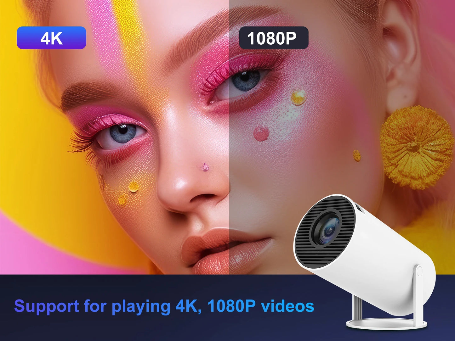 HY300 Pro Wireless Projector
