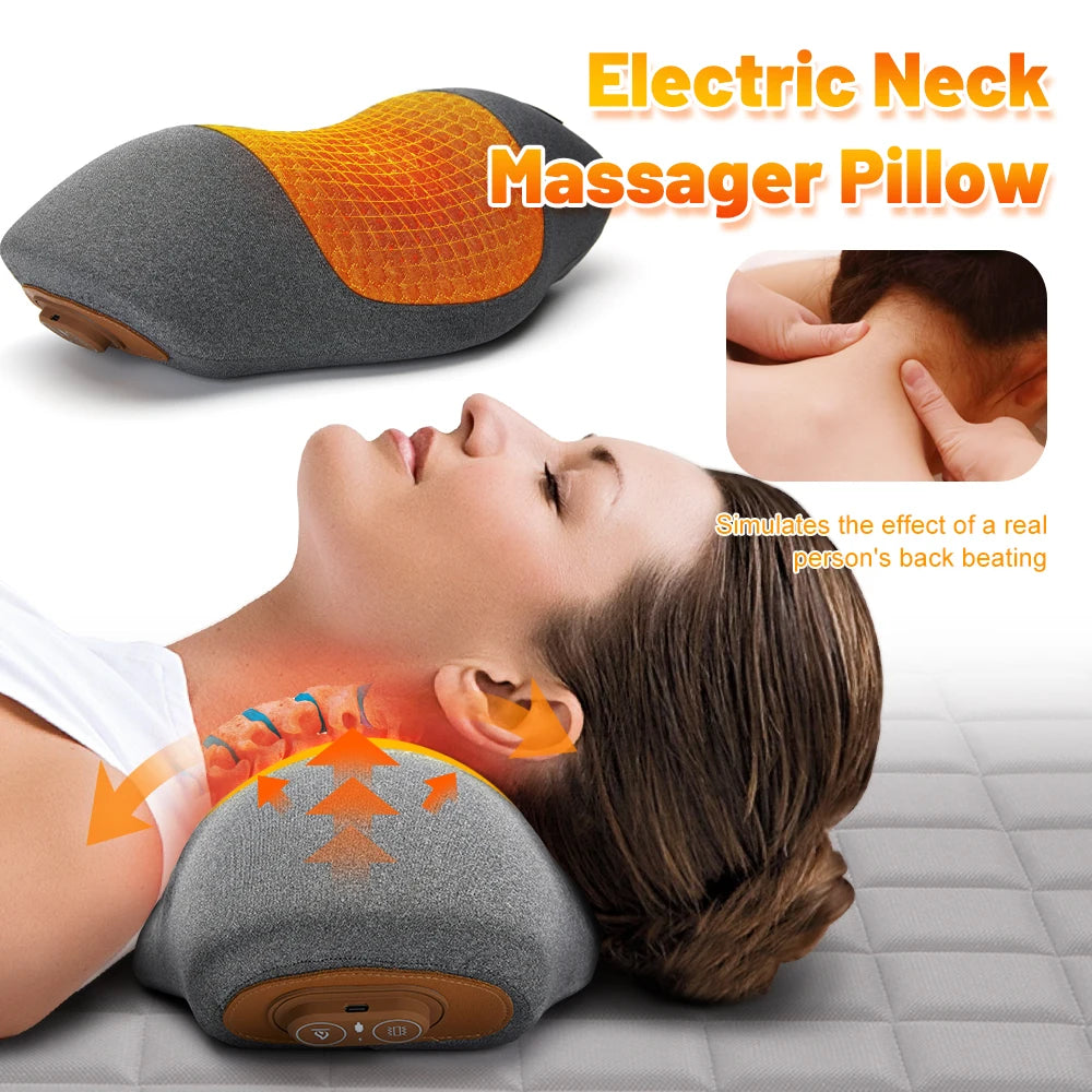 Electric Cervical Neck Massager Pillow