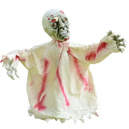 Animated Halloween Swinging Ghost – Voice Activated Light-Up Yard Decoration