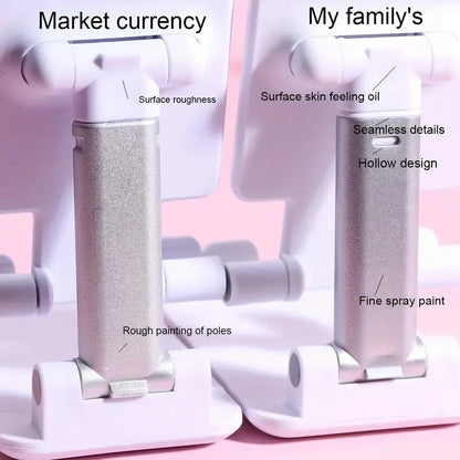 📱 Adjustable Desktop Phone &amp; Tablet Stand – Universal Mobile Device Holder