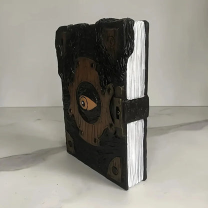 👁️ Creepy Devil Eye Gothic Book Decor – Halloween Horror Ornament