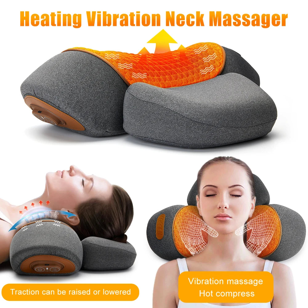Electric Cervical Neck Massager Pillow