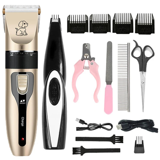 Rechargeable Pet Grooming Clipper Kit