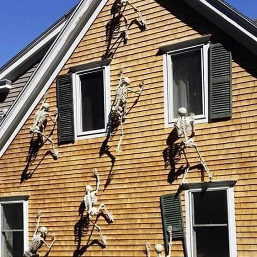 Halloween Movable Skeleton Skull & Bones – Horror Party Decor, Haunted House Prop & Halloween Ornament