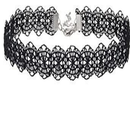 🖤 Gothic Lace Choker Necklace for Women – Vintage Steampunk Dark Lolita Halloween Jewelry 🕸️🎃