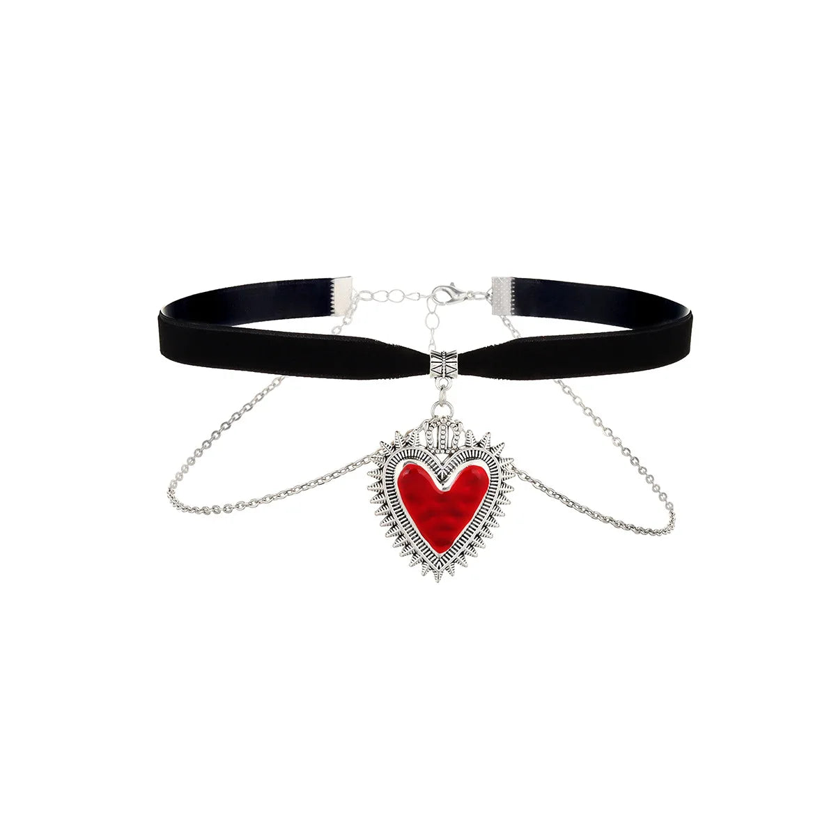 Gothic Lace Rose Choker Necklace – Neo-Gothic Women's Neck Accessory