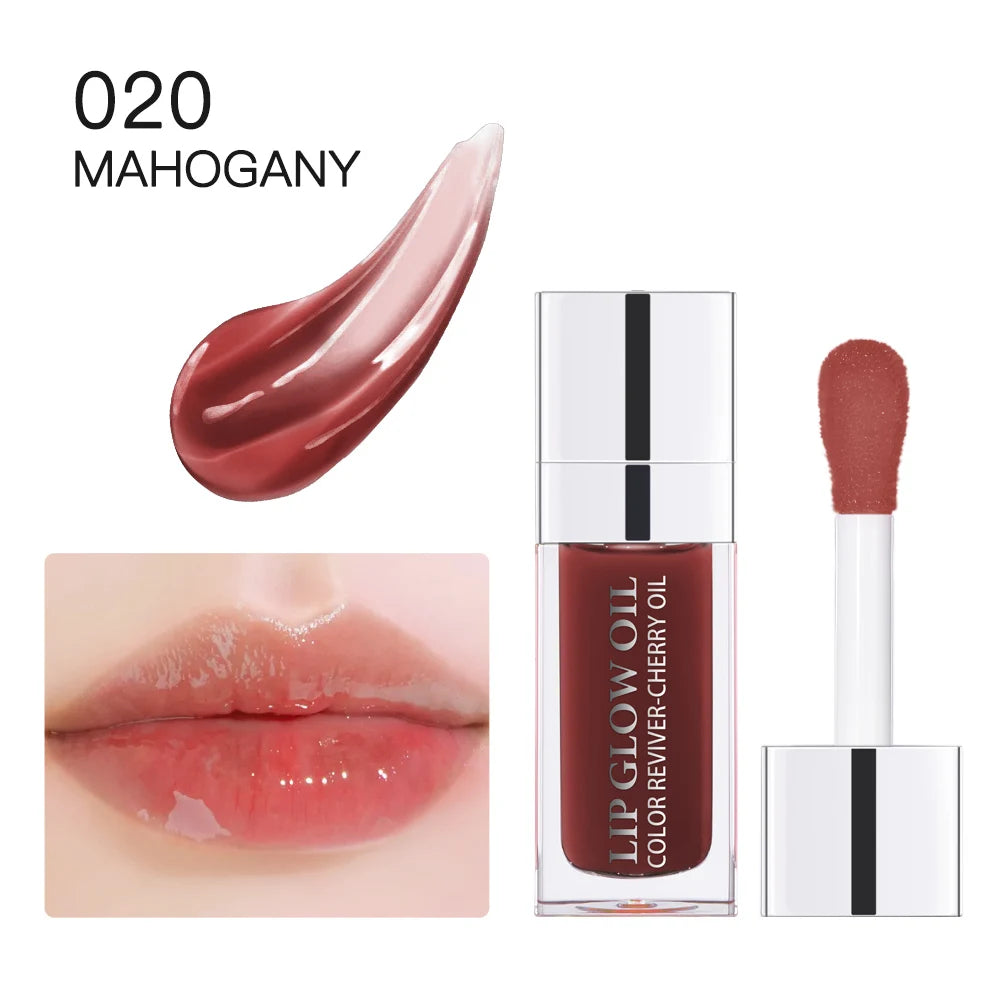 💋 Crystal Jelly Hydrating Lip Oil – Tinted Lip Gloss &amp; Lip Care