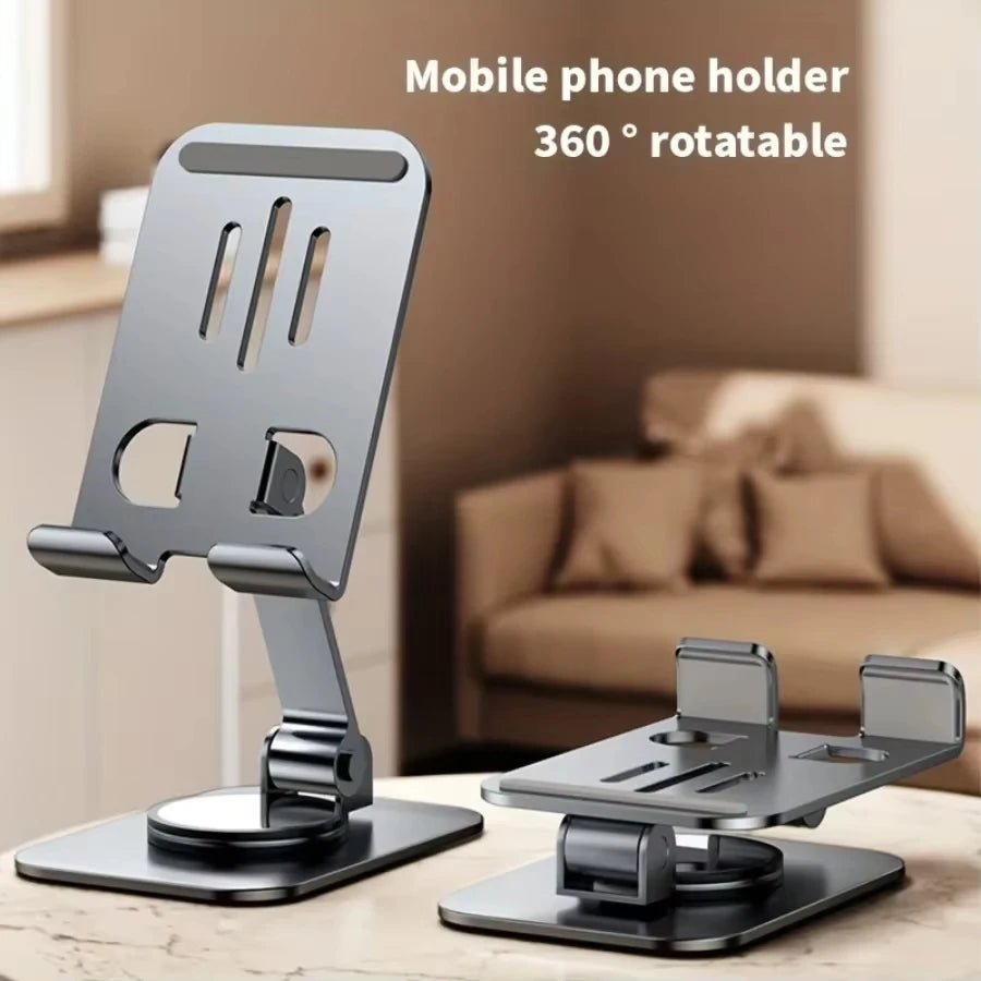📱 360° Rotating Foldable Phone &amp; Tablet Stand – K61 Adjustable Desk Holder