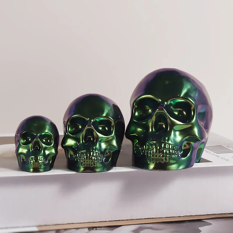 Skeleton Head Silicone Mold – DIY Skull Mold for Epoxy Resin, Candle Making, Keychains, Pendants & Halloween Crafts