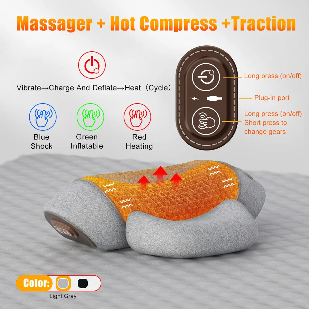 Electric Cervical Neck Massager Pillow