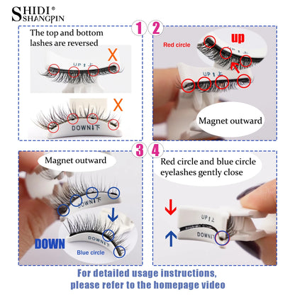 Magnetic Reusable False Eyelash Set