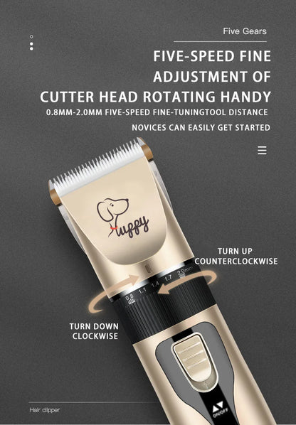 Rechargeable Pet Grooming Clipper Kit