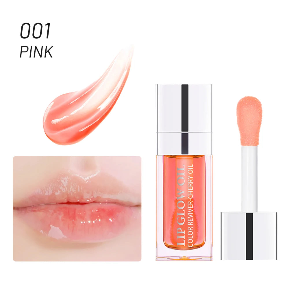 💋 Crystal Jelly Hydrating Lip Oil – Tinted Lip Gloss &amp; Lip Care