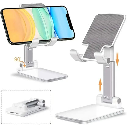 📱 Adjustable Desktop Phone &amp; Tablet Stand – Universal Mobile Device Holder