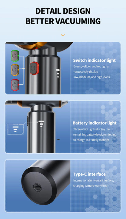 Wireless Portable Car Vacuum Cleaner