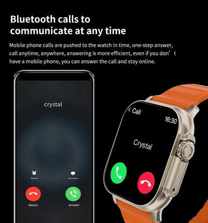 ⌚ 2.01" HD Smart Watch for Men – Bluetooth Calling, Fitness &amp; Sports Tracker