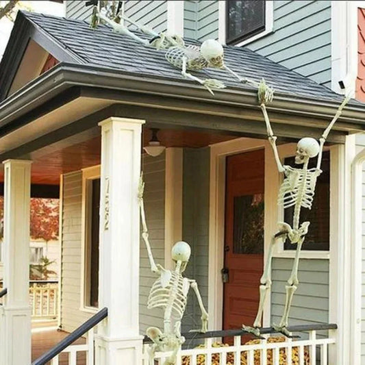 Halloween Movable Skeleton Skull & Bones – Horror Party Decor, Haunted House Prop & Halloween Ornament