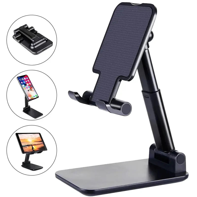 📱 Adjustable Desktop Phone &amp; Tablet Stand – Universal Mobile Device Holder