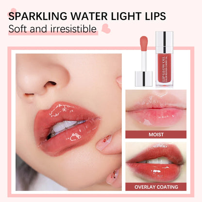 💋 Crystal Jelly Hydrating Lip Oil – Tinted Lip Gloss &amp; Lip Care