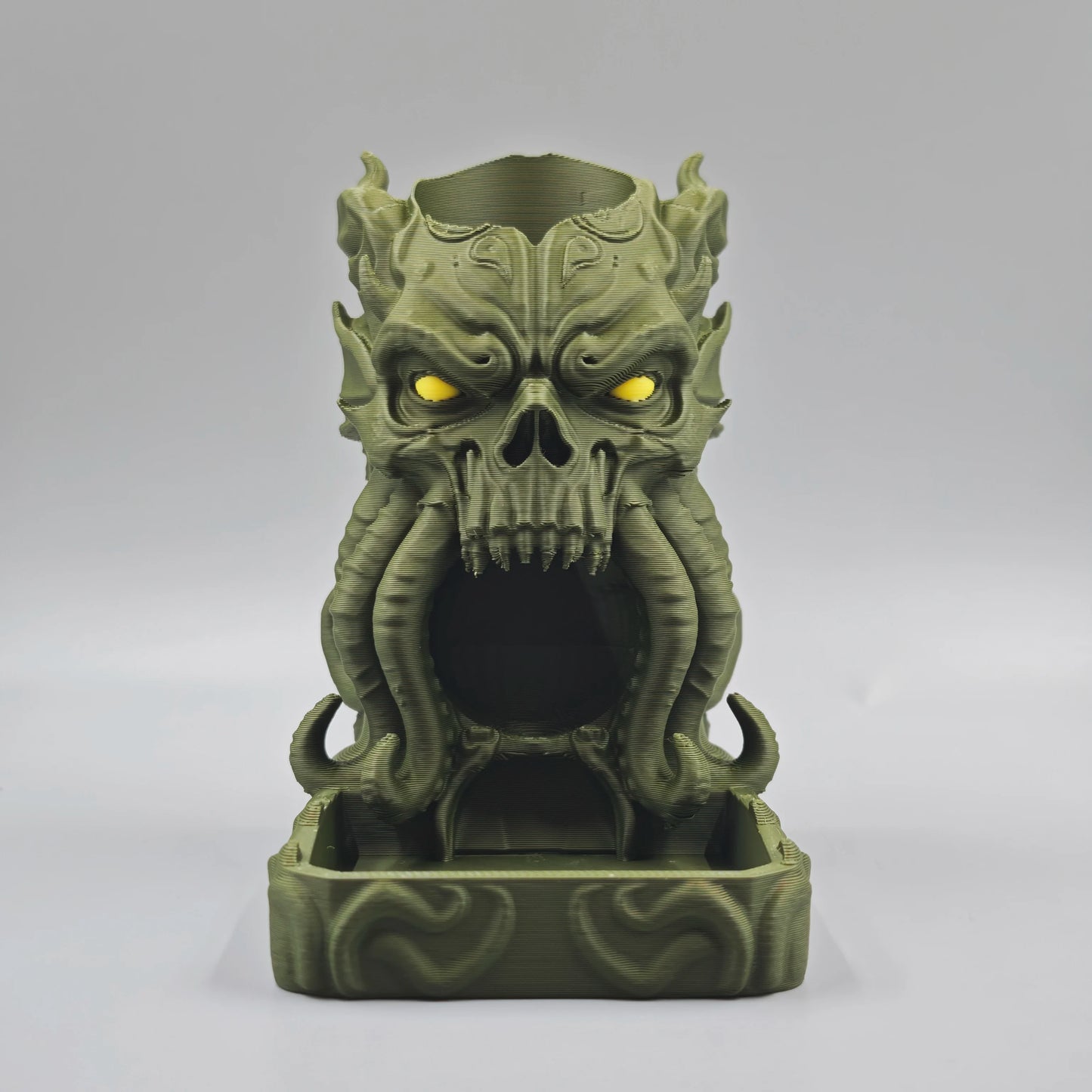 Cthulhu Dice Tower – TTRPG Dice Roller & Dark Fantasy Desk Decor for RPG Gamers and Collectors