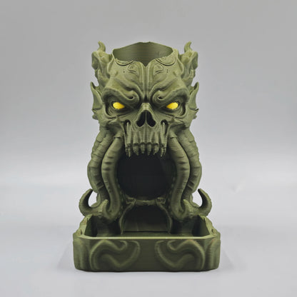 Cthulhu Dice Tower – TTRPG Dice Roller & Dark Fantasy Desk Decor for RPG Gamers and Collectors