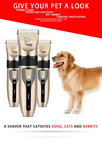 Rechargeable Pet Grooming Clipper Kit