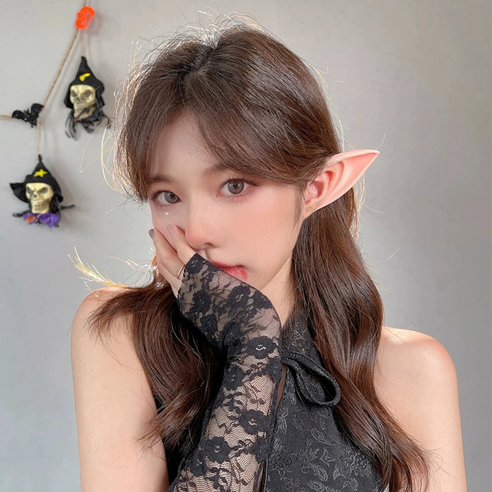 1 Pair Halloween Elf Ears – Pointed Fairy Ears for Cosplay, Masquerade & Costume Parties