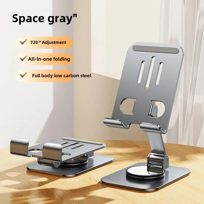📱 360° Rotating Foldable Phone &amp; Tablet Stand – K61 Adjustable Desk Holder
