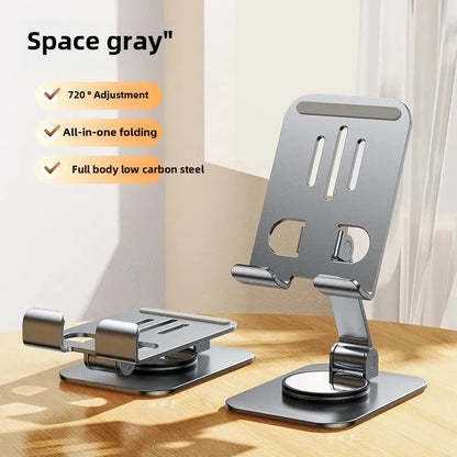 📱 360° Rotating Foldable Phone &amp; Tablet Stand – K61 Adjustable Desk Holder