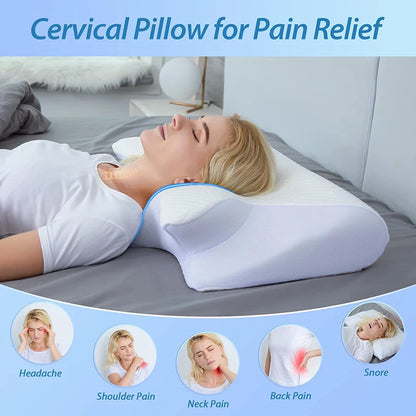 Memory Foam Cervical Neck Pillow